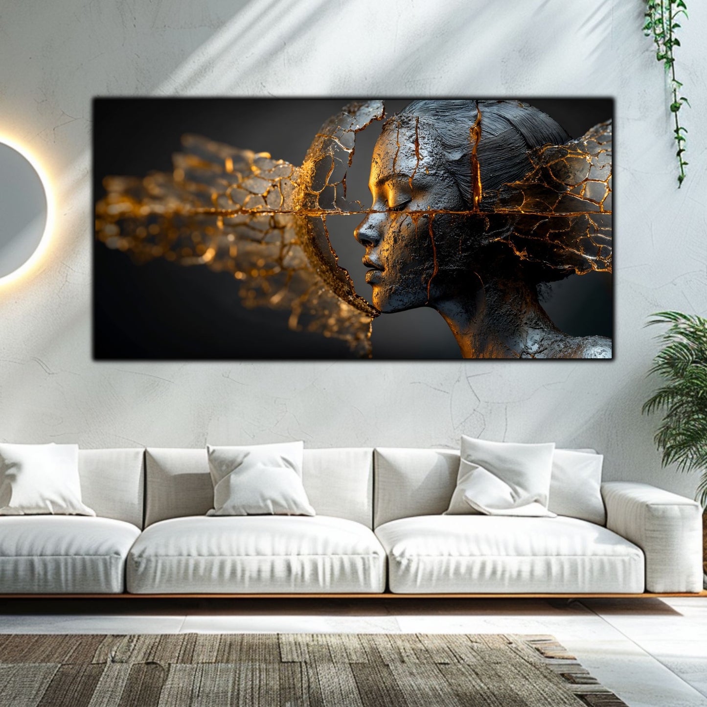 Tablou Sticla Securizata - Broken Mind 03