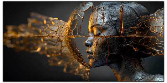 Tablou Sticla Securizata - Broken Mind 03