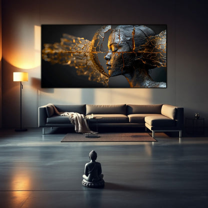 Tablou Sticla Securizata - Broken Mind 03