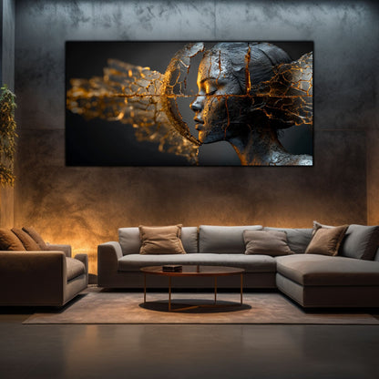 Tablou Sticla Securizata - Broken Mind 03