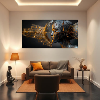 Tablou Sticla Securizata - Broken Mind 03