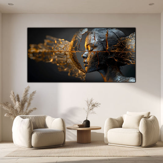 Tablou Sticla Securizata - Broken Mind 03