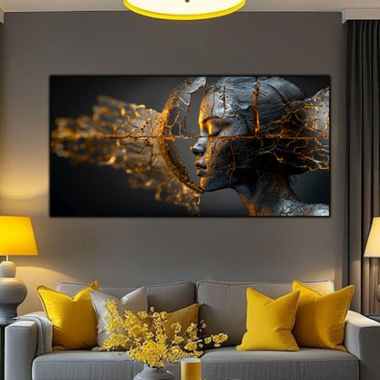 Tablou Sticla Securizata - Broken Mind 03