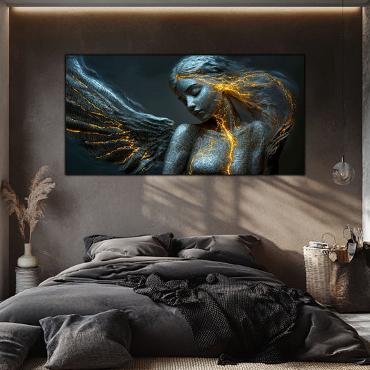 Beyond Meditation - Tablouri moderne pe sticla securizata pentru living contemporan NO17