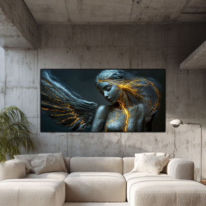 Beyond Meditation - Tablouri moderne pe sticla securizata pentru living contemporan NO17