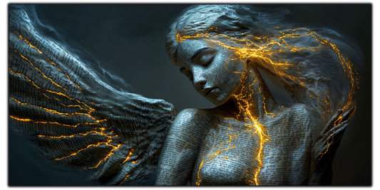 Beyond Meditation - Tablouri moderne pe sticla securizata pentru living contemporan NO17