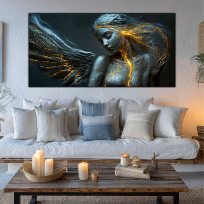 Beyond Meditation - Tablouri moderne pe sticla securizata pentru living contemporan NO17