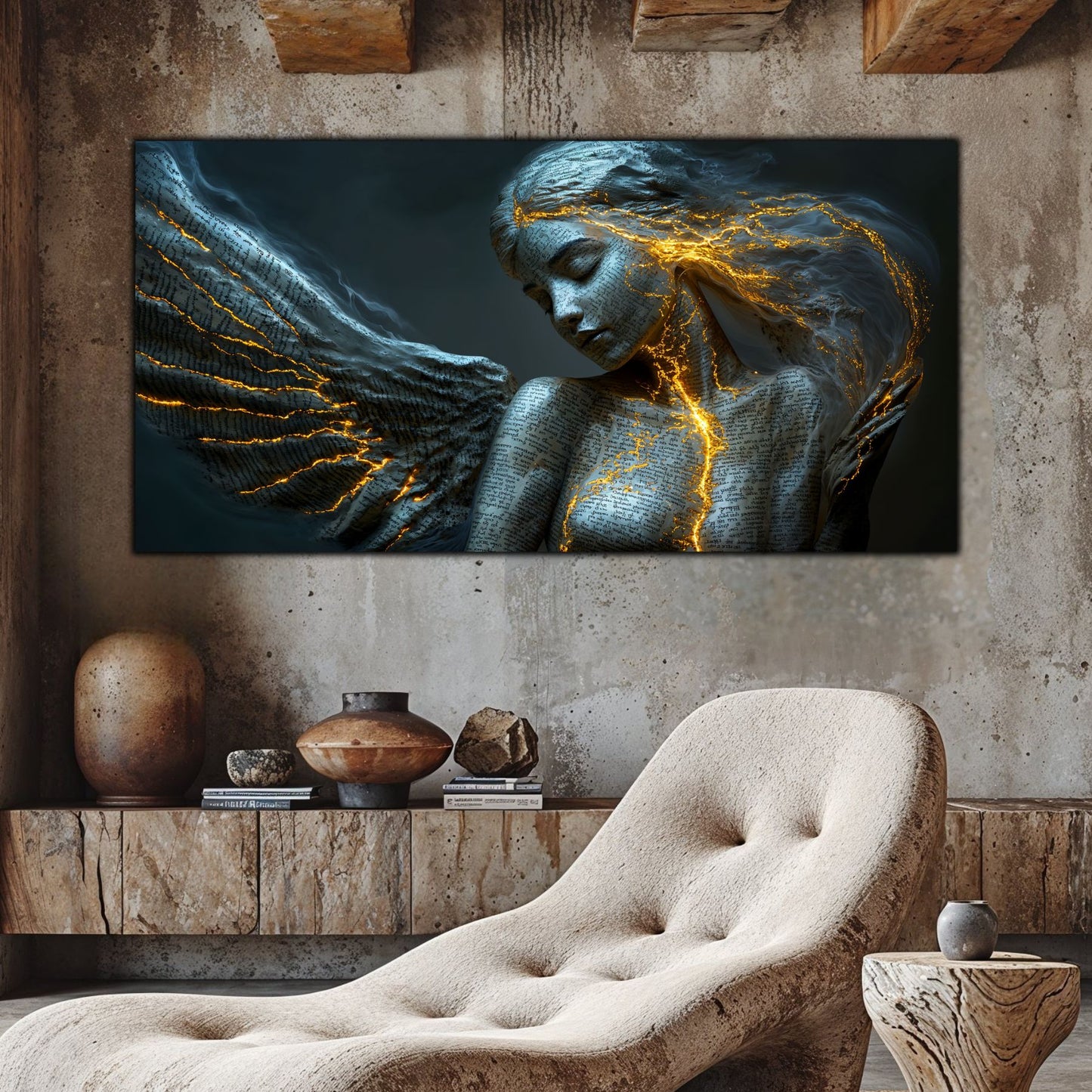 Beyond Meditation - Tablouri moderne pe sticla securizata pentru living contemporan NO17