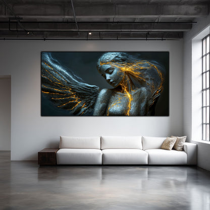 Beyond Meditation - Tablouri moderne pe sticla securizata pentru living contemporan NO17