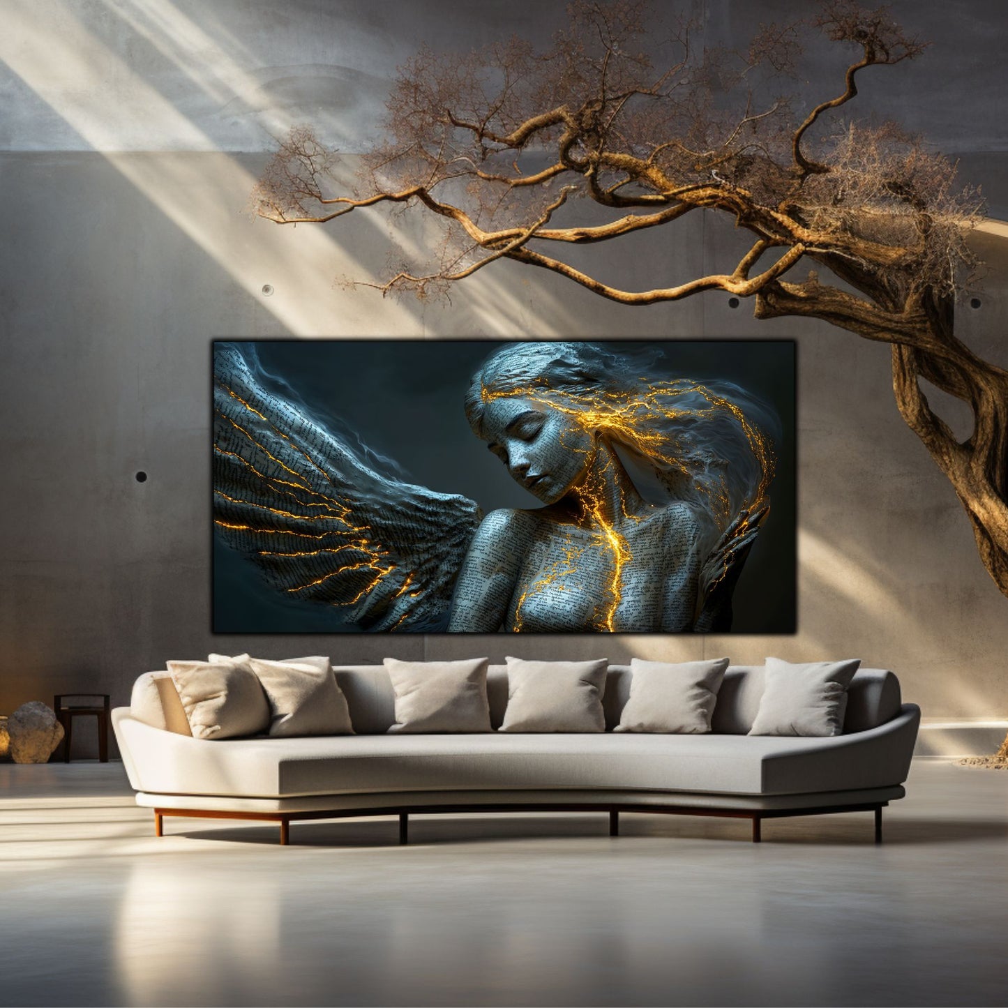 Beyond Meditation - Tablouri moderne pe sticla securizata pentru living contemporan NO17