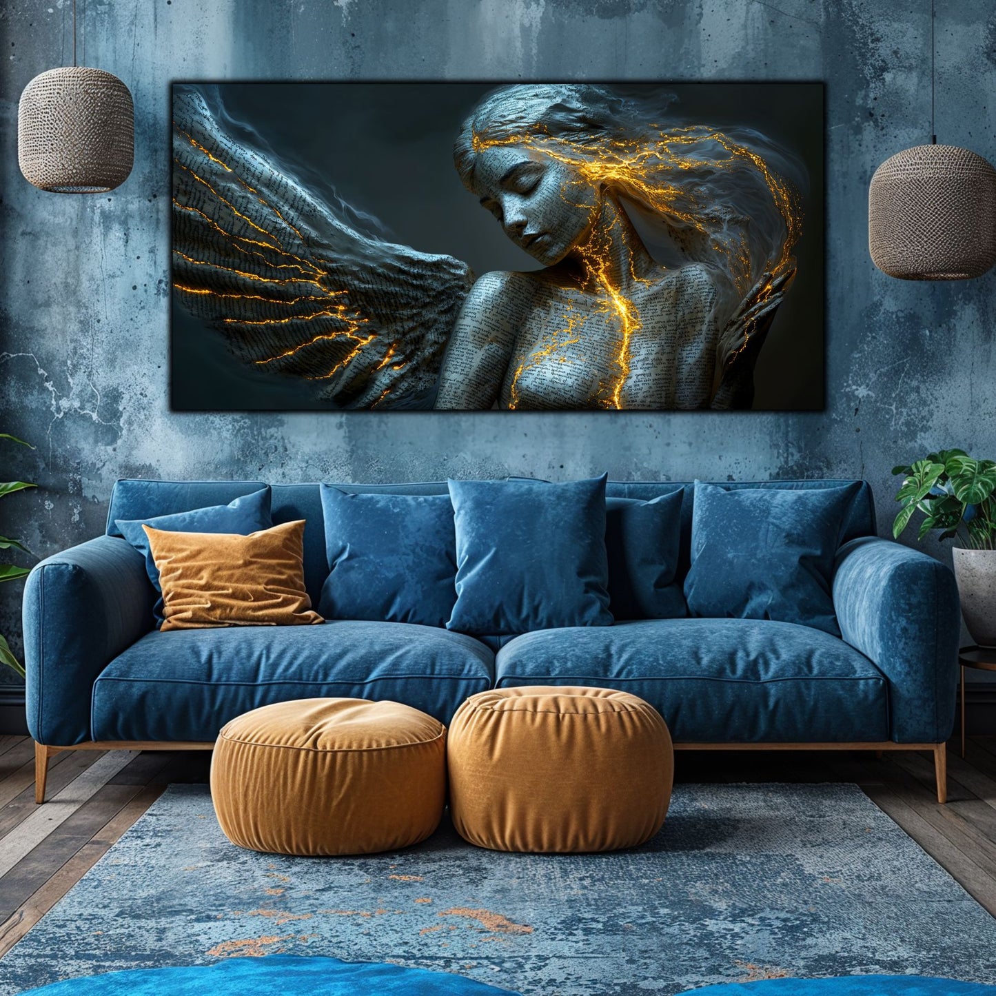 Beyond Meditation - Tablouri moderne pe sticla securizata pentru living contemporan NO17