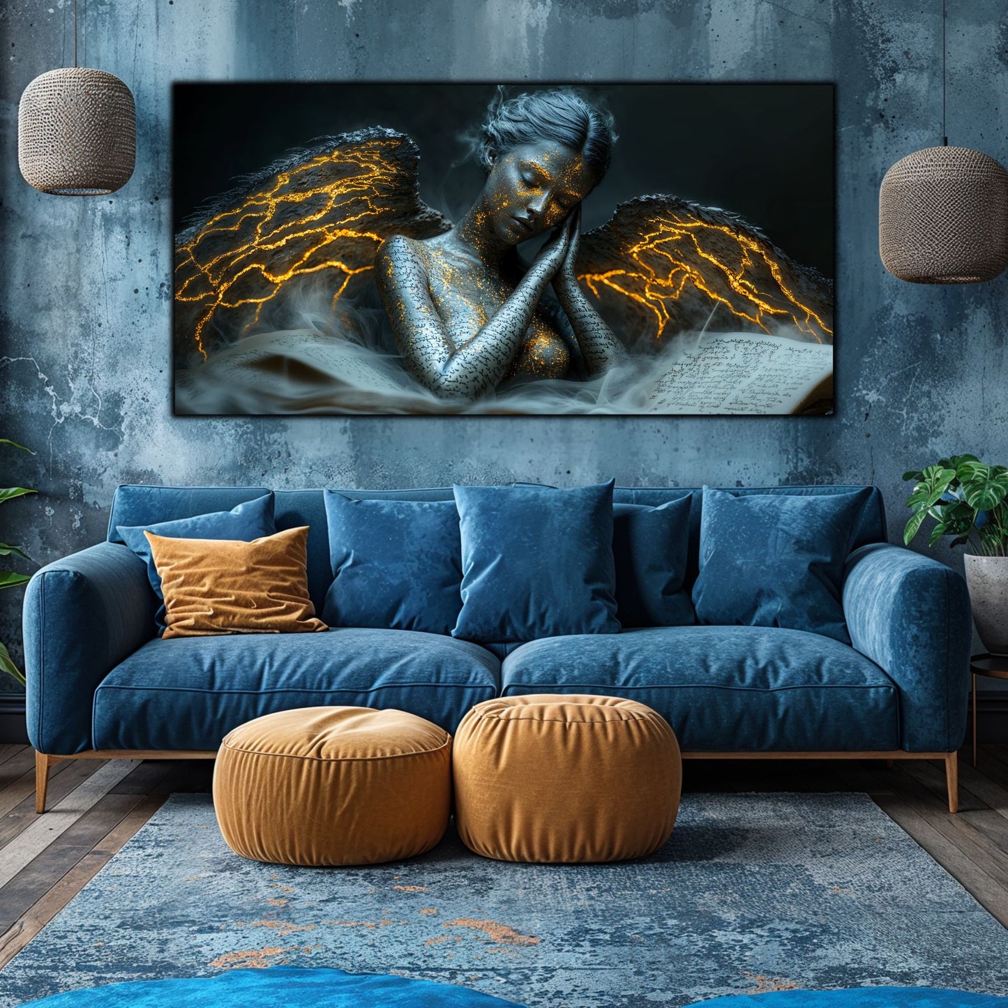 Beyond Meditation - Tablouri moderne pe sticla securizata pentru living contemporan NO18