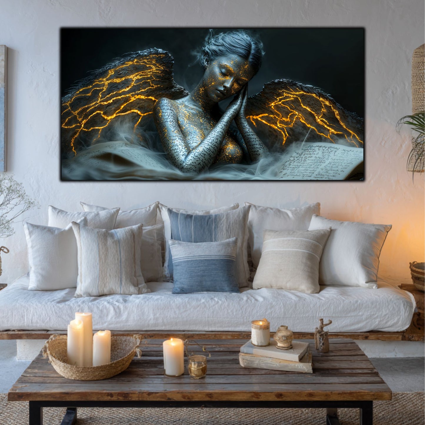 Beyond Meditation - Tablouri moderne pe sticla securizata pentru living contemporan NO18