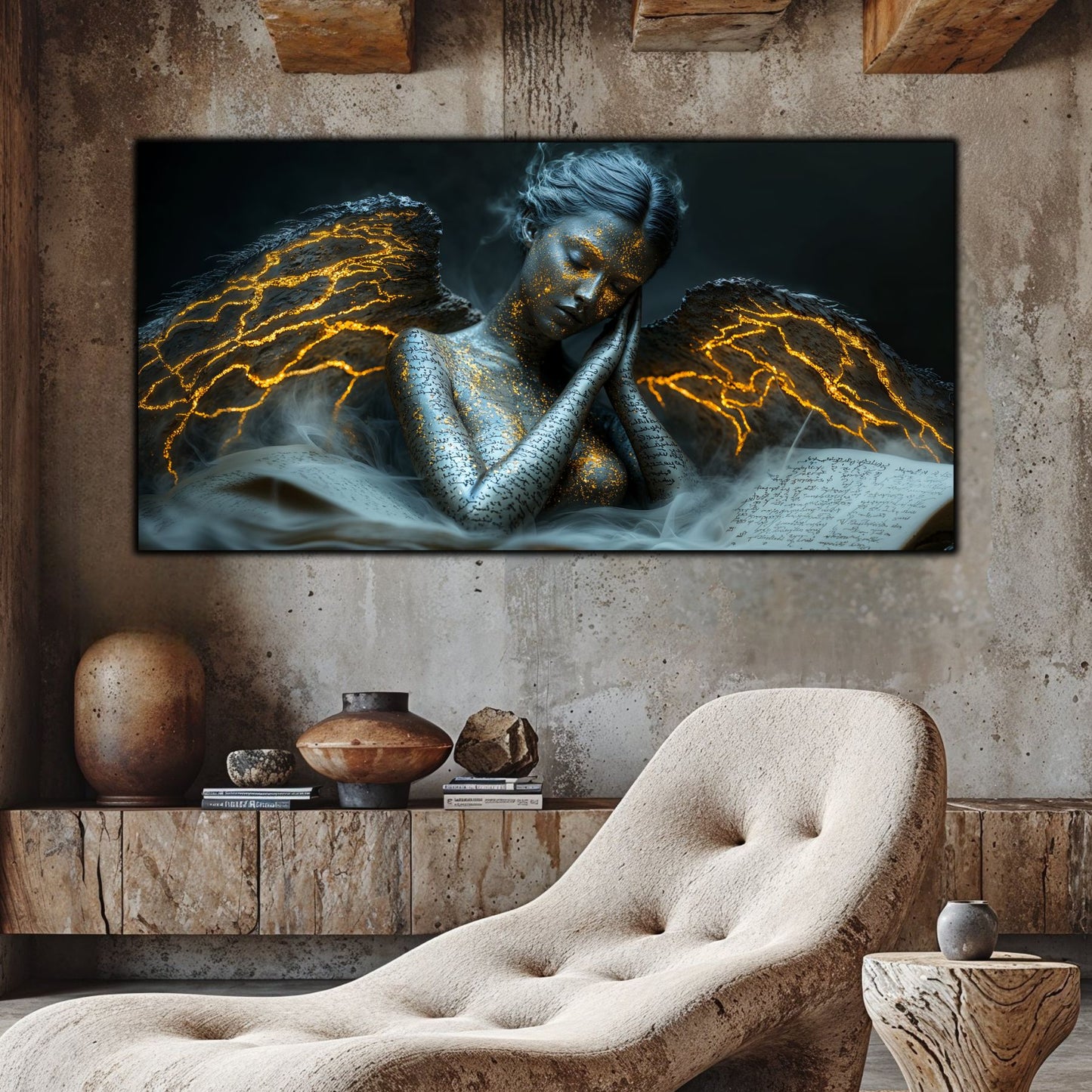 Beyond Meditation - Tablouri moderne pe sticla securizata pentru living contemporan NO18