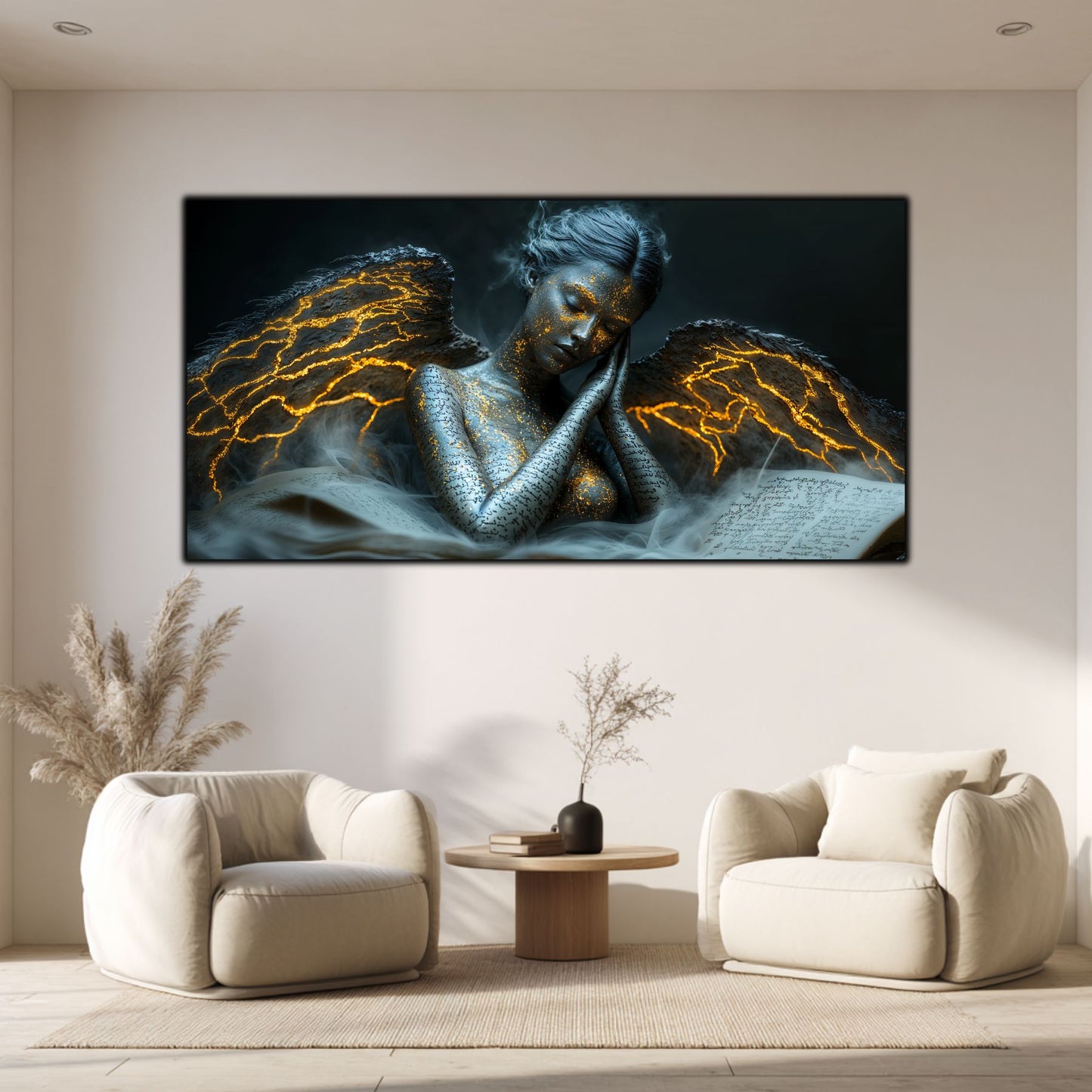 Beyond Meditation - Tablouri moderne pe sticla securizata pentru living contemporan NO18