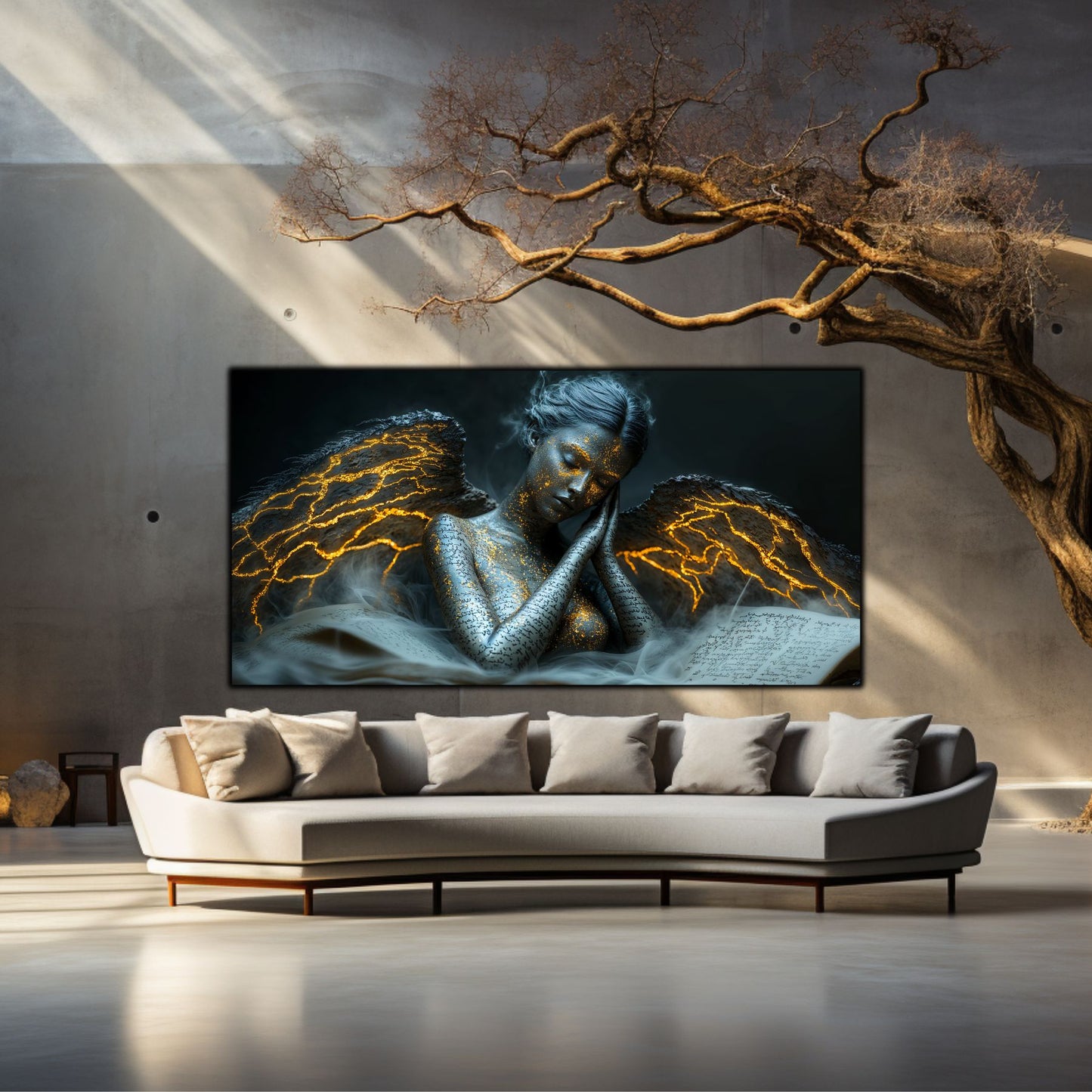 Beyond Meditation - Tablouri moderne pe sticla securizata pentru living contemporan NO18