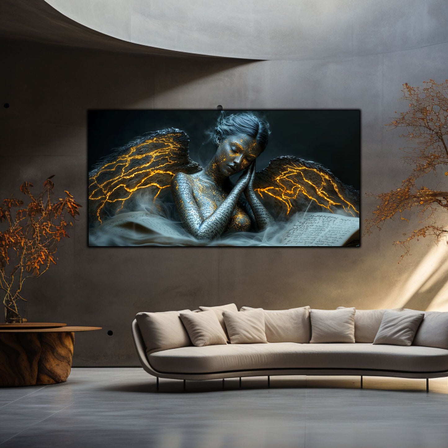 Beyond Meditation - Tablouri moderne pe sticla securizata pentru living contemporan NO18