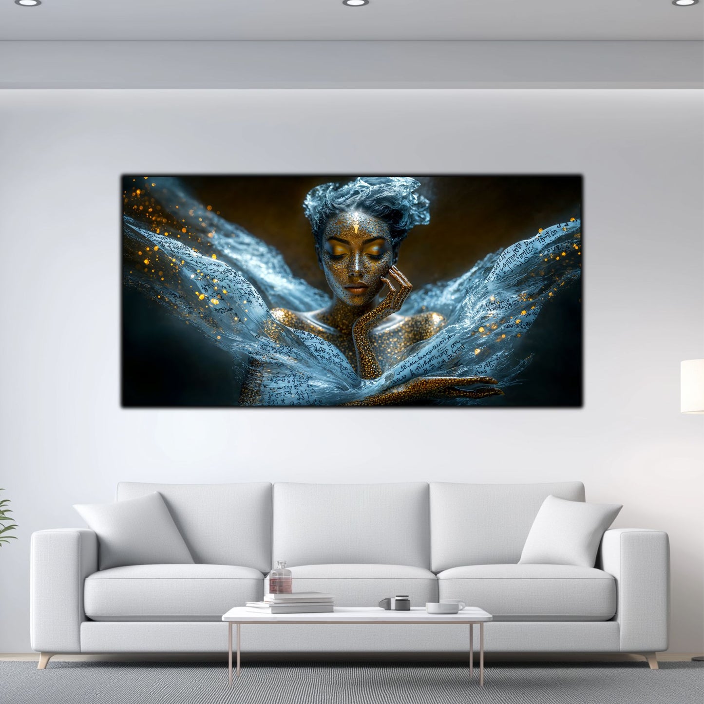 Beyond Meditation - Tablouri moderne pe sticla securizata pentru living contemporan NO14