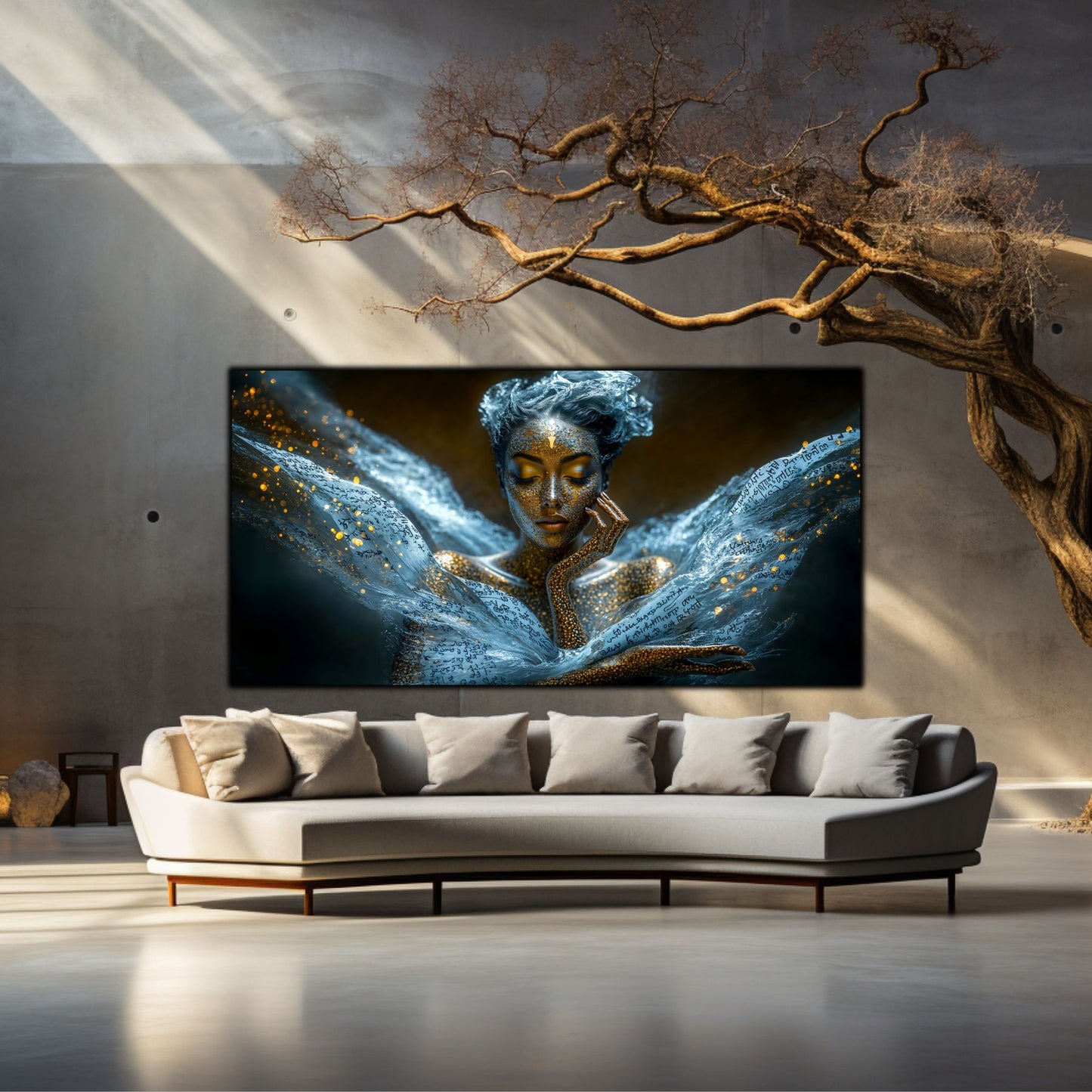 Beyond Meditation - Tablouri moderne pe sticla securizata pentru living contemporan NO14