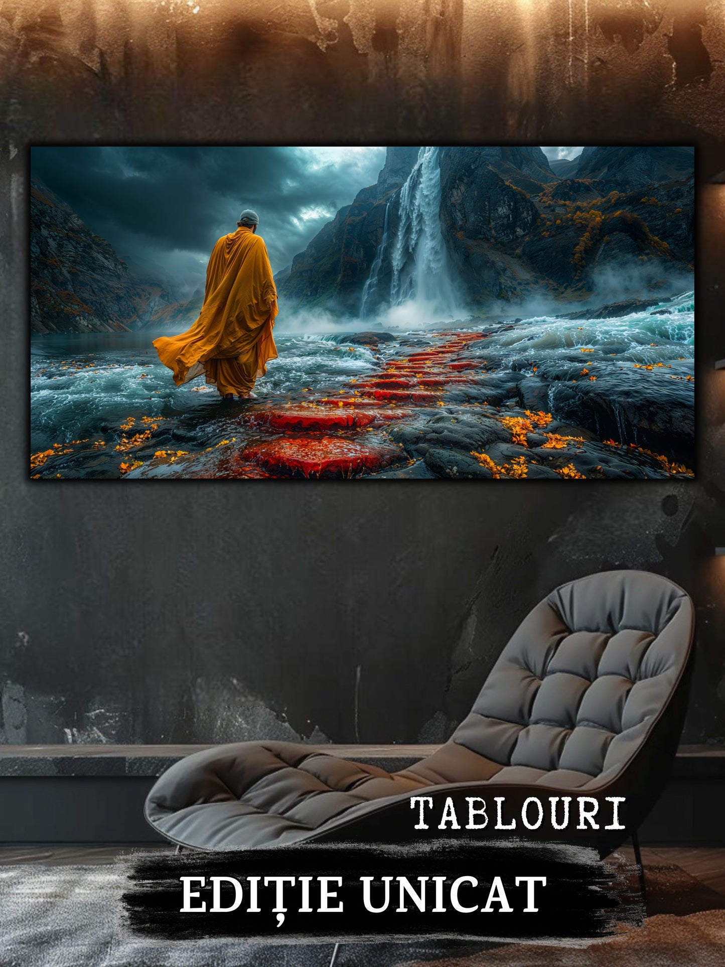 Tablou unicat din sticlă securizată Vanishing Step - No03