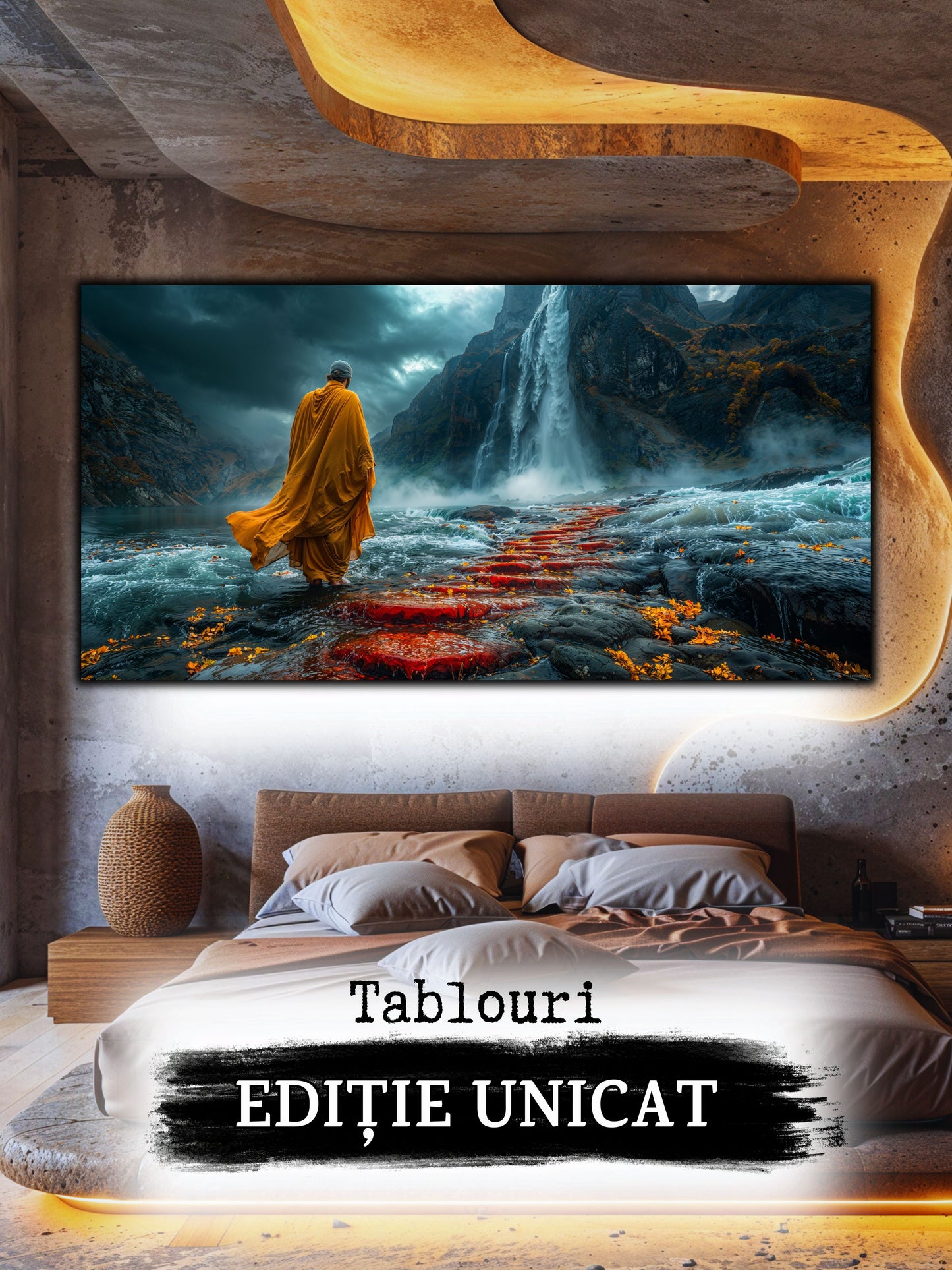 Tablou unicat din sticlă securizată Vanishing Step - No03