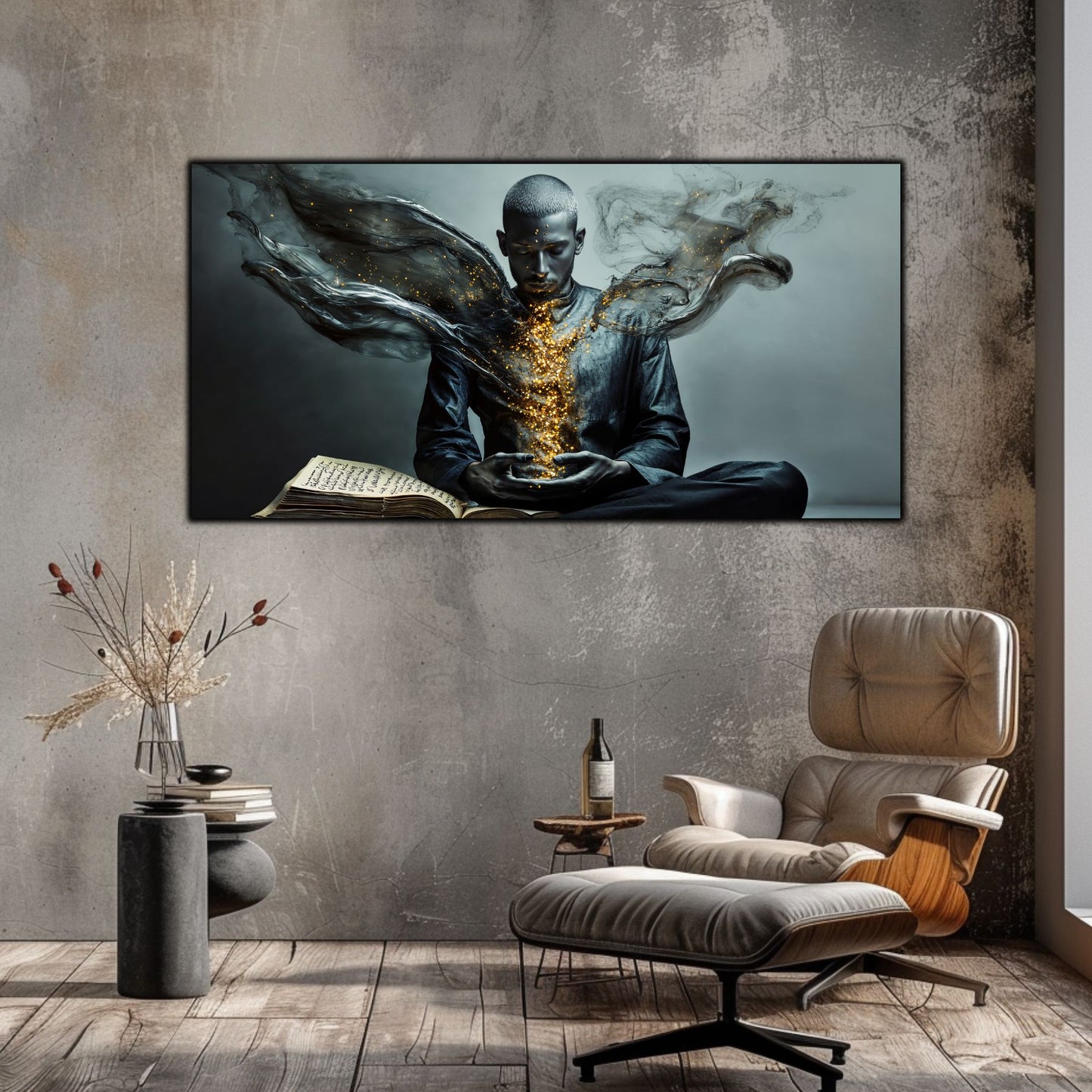 Beyond Meditation - Tablouri moderne pe sticla securizata pentru living contemporan NO52