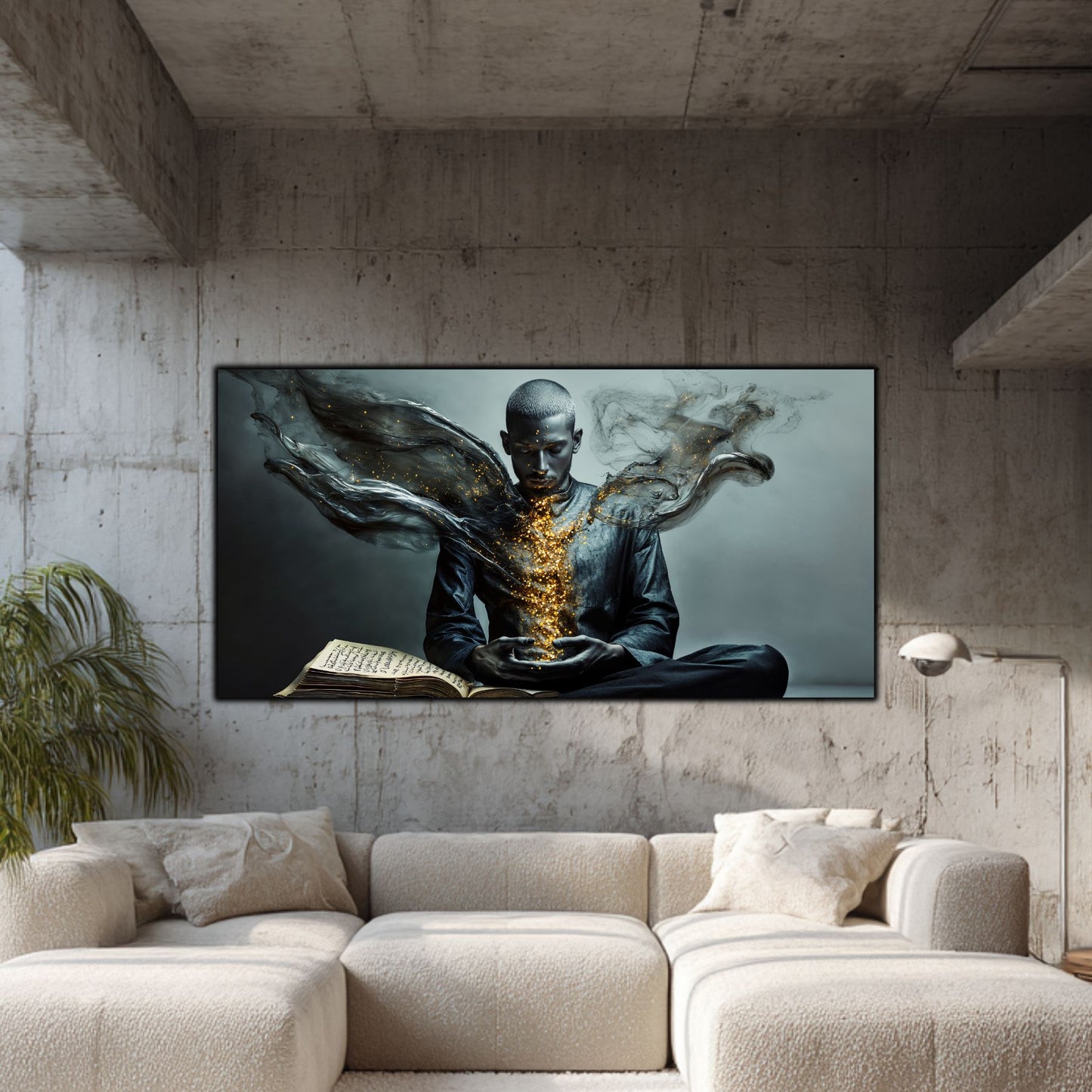 Beyond Meditation - Tablouri moderne pe sticla securizata pentru living contemporan NO52