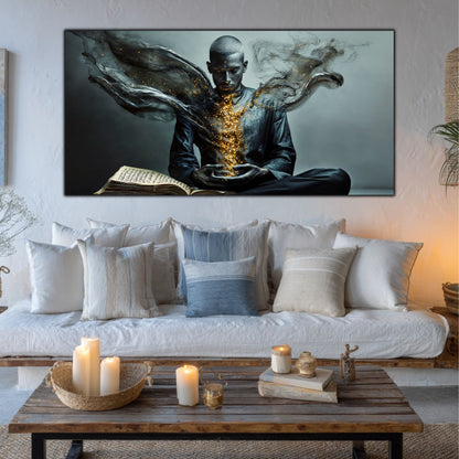 Beyond Meditation - Tablouri moderne pe sticla securizata pentru living contemporan NO52