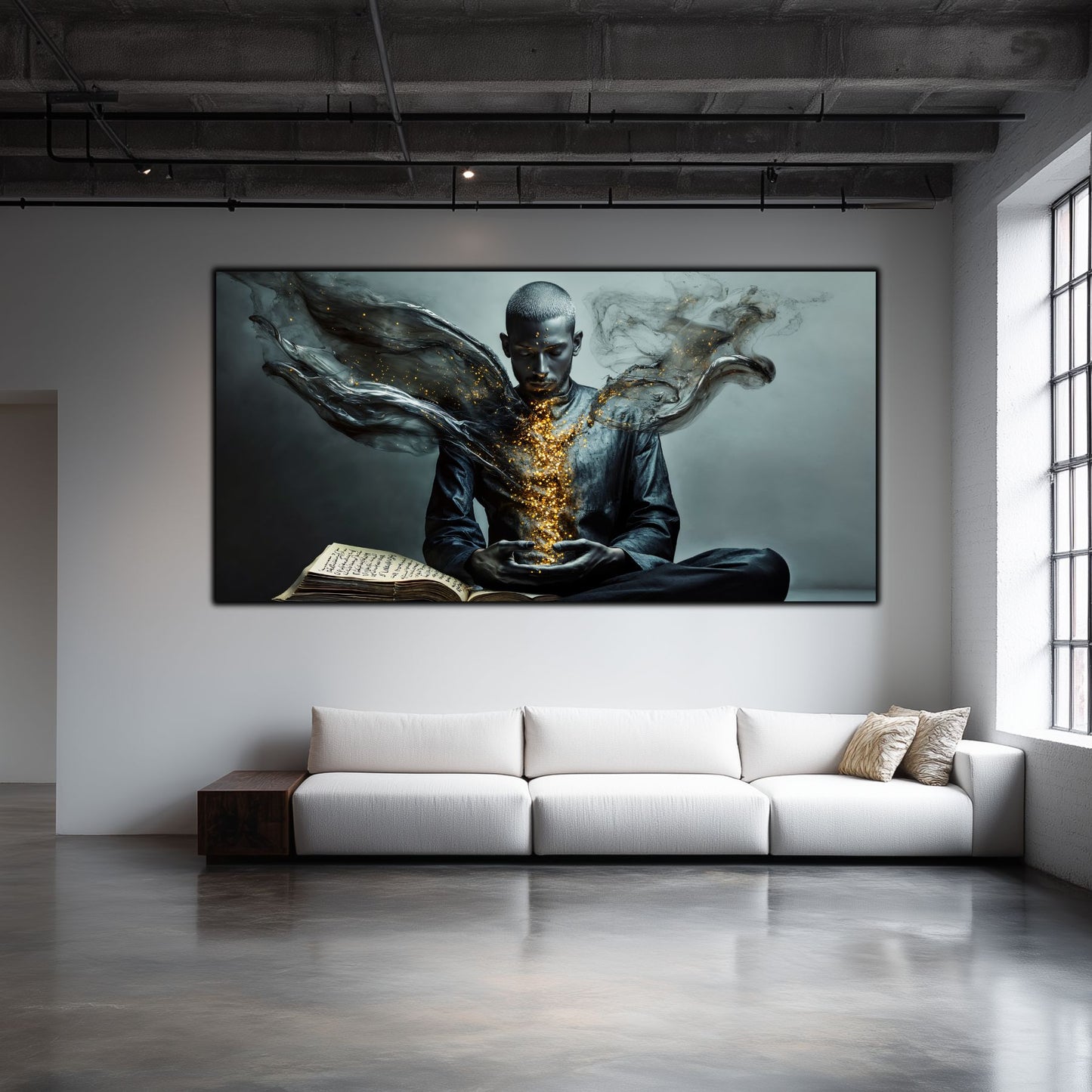 Beyond Meditation - Tablouri moderne pe sticla securizata pentru living contemporan NO52