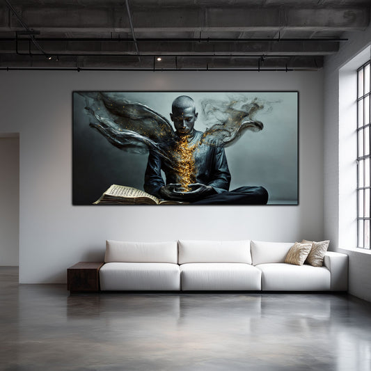 Tablou pentru living – The Gold That Remains | Sacred Stillness