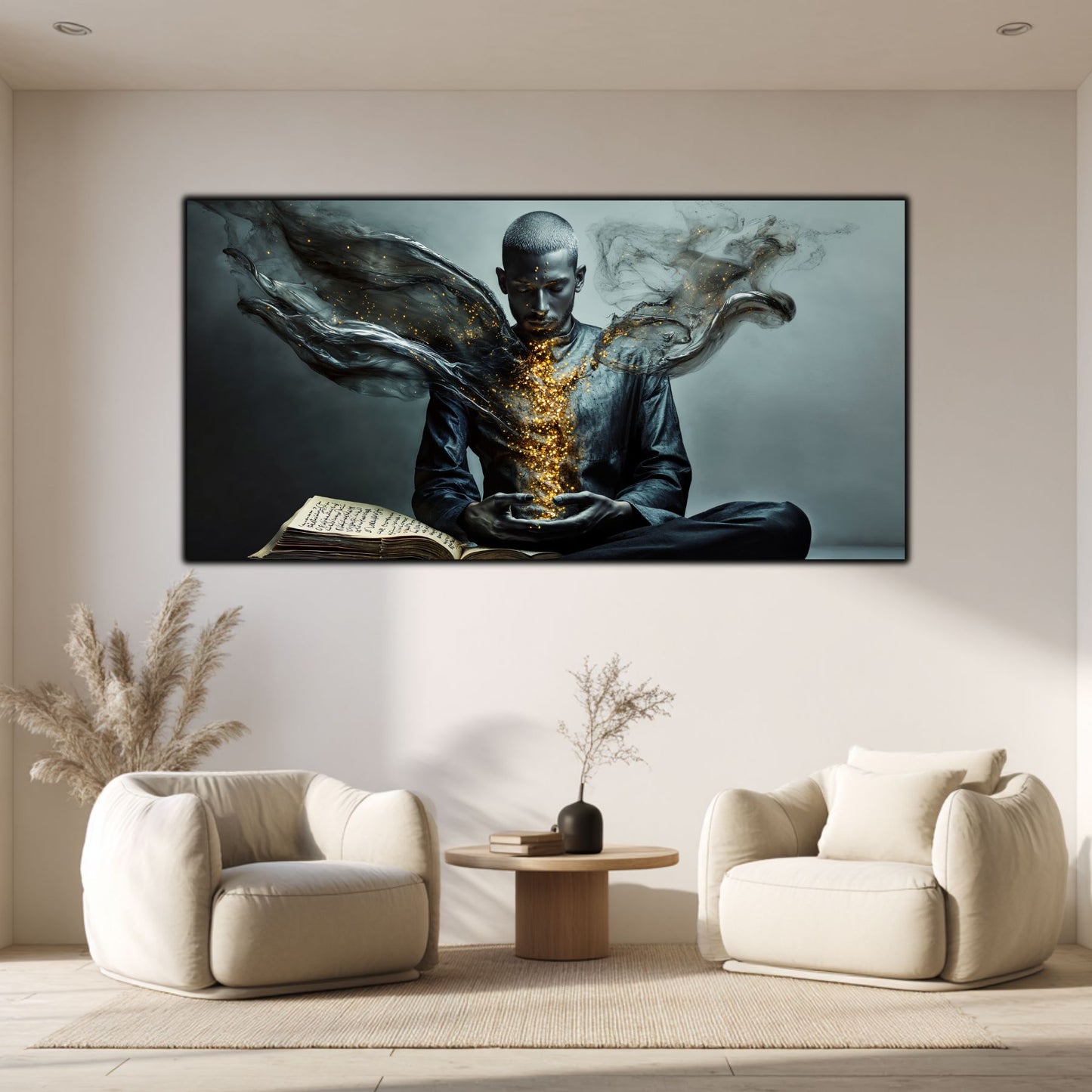 Beyond Meditation - Tablouri moderne pe sticla securizata pentru living contemporan NO52