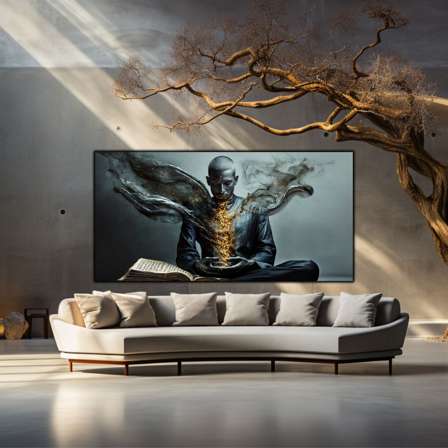 Beyond Meditation - Tablouri moderne pe sticla securizata pentru living contemporan NO52