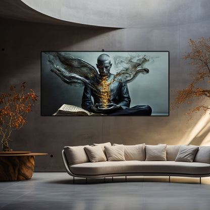 Beyond Meditation - Tablouri moderne pe sticla securizata pentru living contemporan NO52