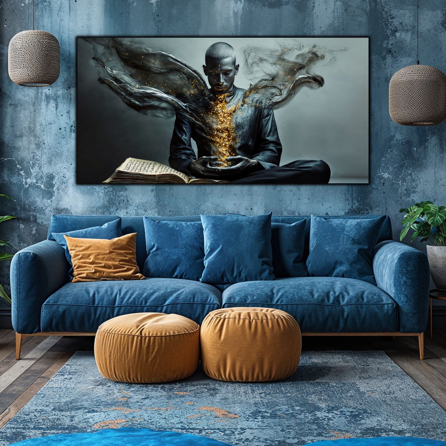 Beyond Meditation - Tablouri moderne pe sticla securizata pentru living contemporan NO52