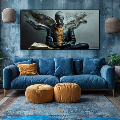 Beyond Meditation - Tablouri moderne pe sticla securizata pentru living contemporan NO52