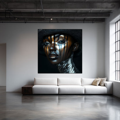 Dark Glow - Tablou Decorativ pt Peretele Livingului Modern - NO09
