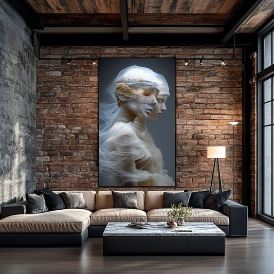 Tablou Decorativ Premium pe Sticla Securizata - „Fractured Dream” - No04