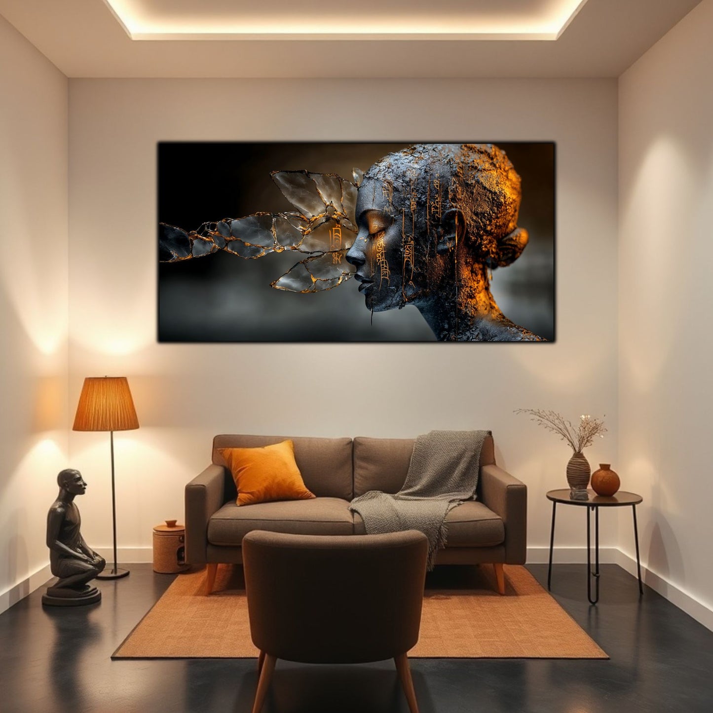 Tablou Sticla Securizata - Broken Mind 21