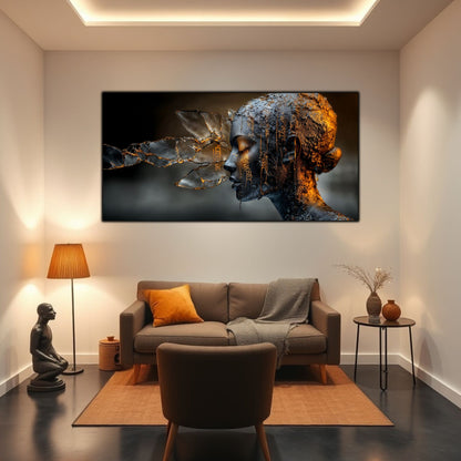 Tablou Sticla Securizata - Broken Mind 21