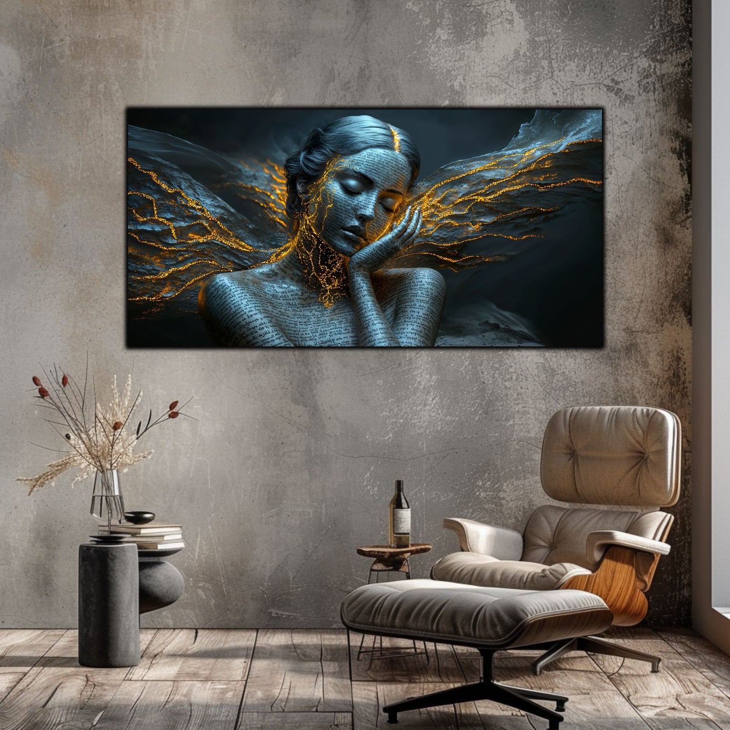 Beyond Meditation - Tablouri moderne pe sticla securizata pentru living contemporan NO50