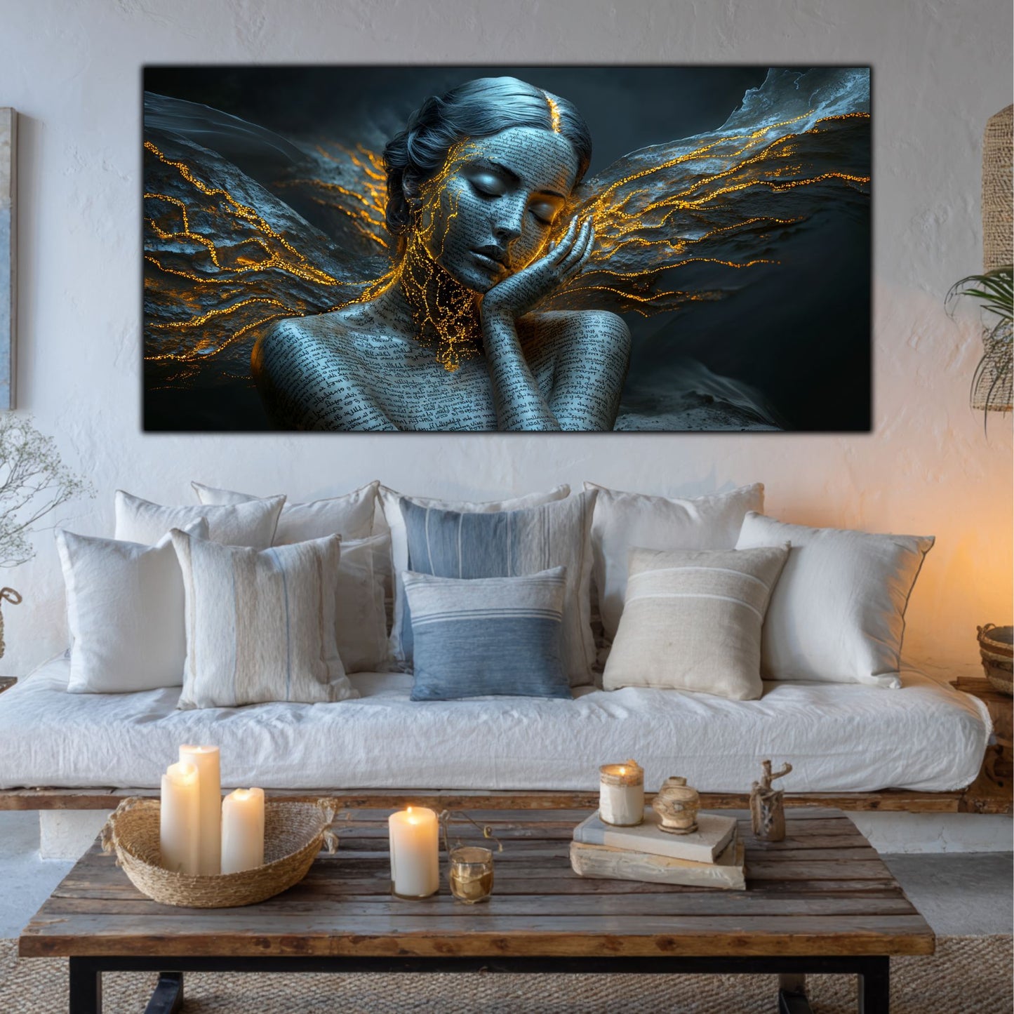 Beyond Meditation - Tablouri moderne pe sticla securizata pentru living contemporan NO50