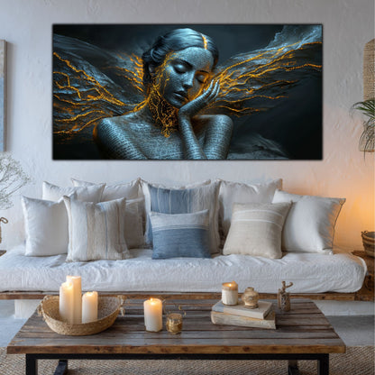 Beyond Meditation - Tablouri moderne pe sticla securizata pentru living contemporan NO50