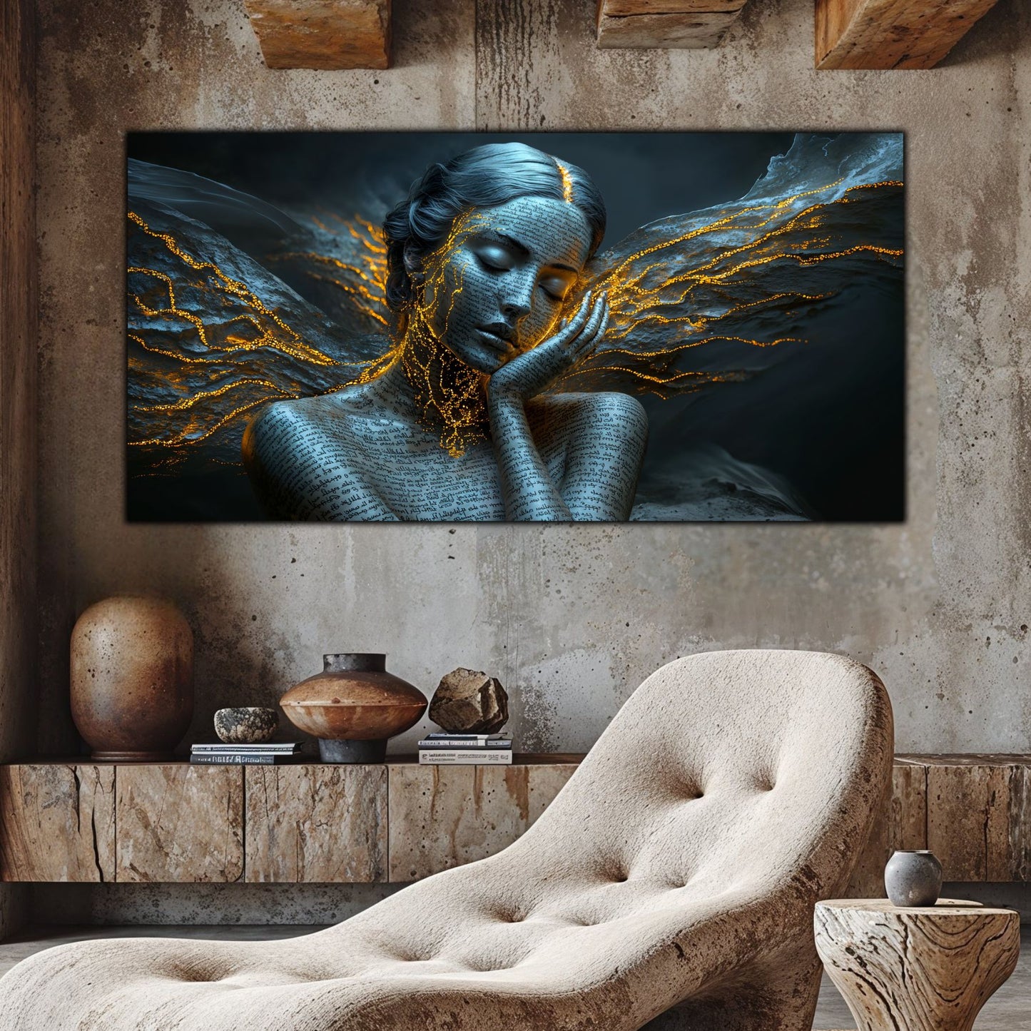 Beyond Meditation - Tablouri moderne pe sticla securizata pentru living contemporan NO50