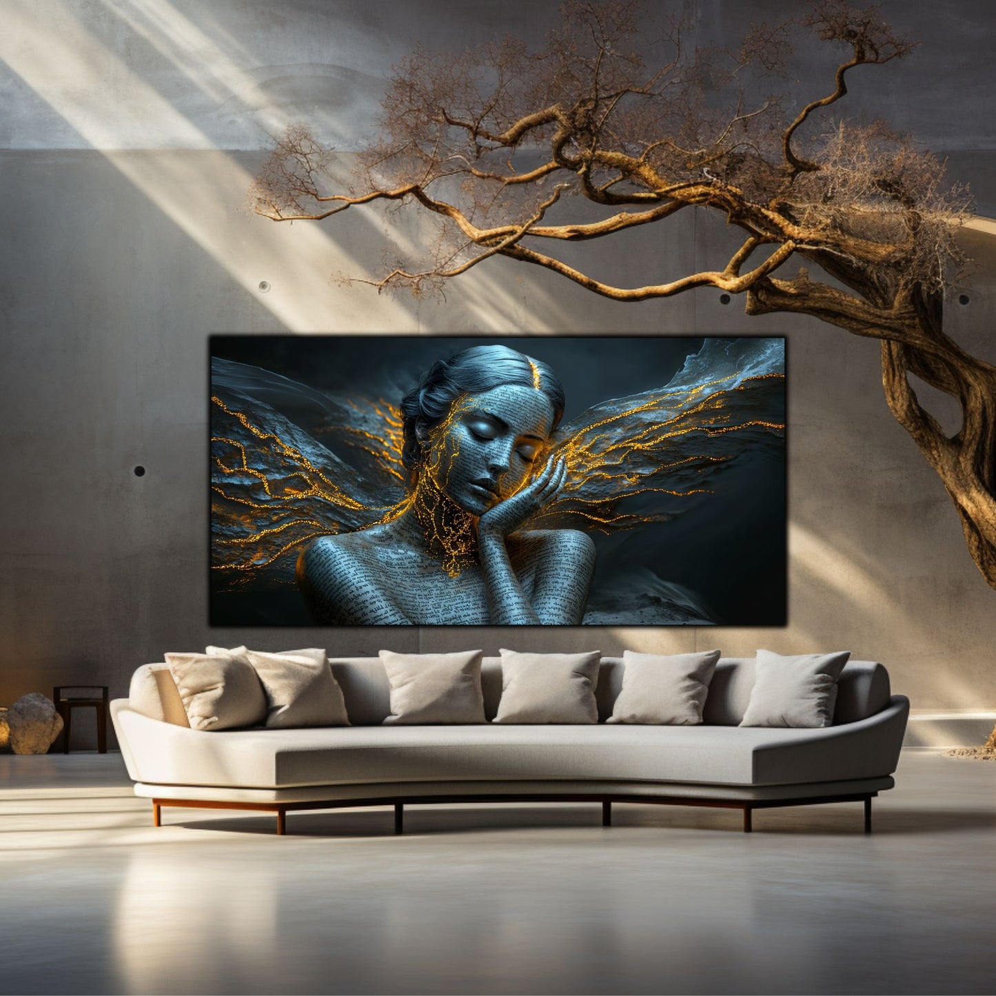 Beyond Meditation - Tablouri moderne pe sticla securizata pentru living contemporan NO50