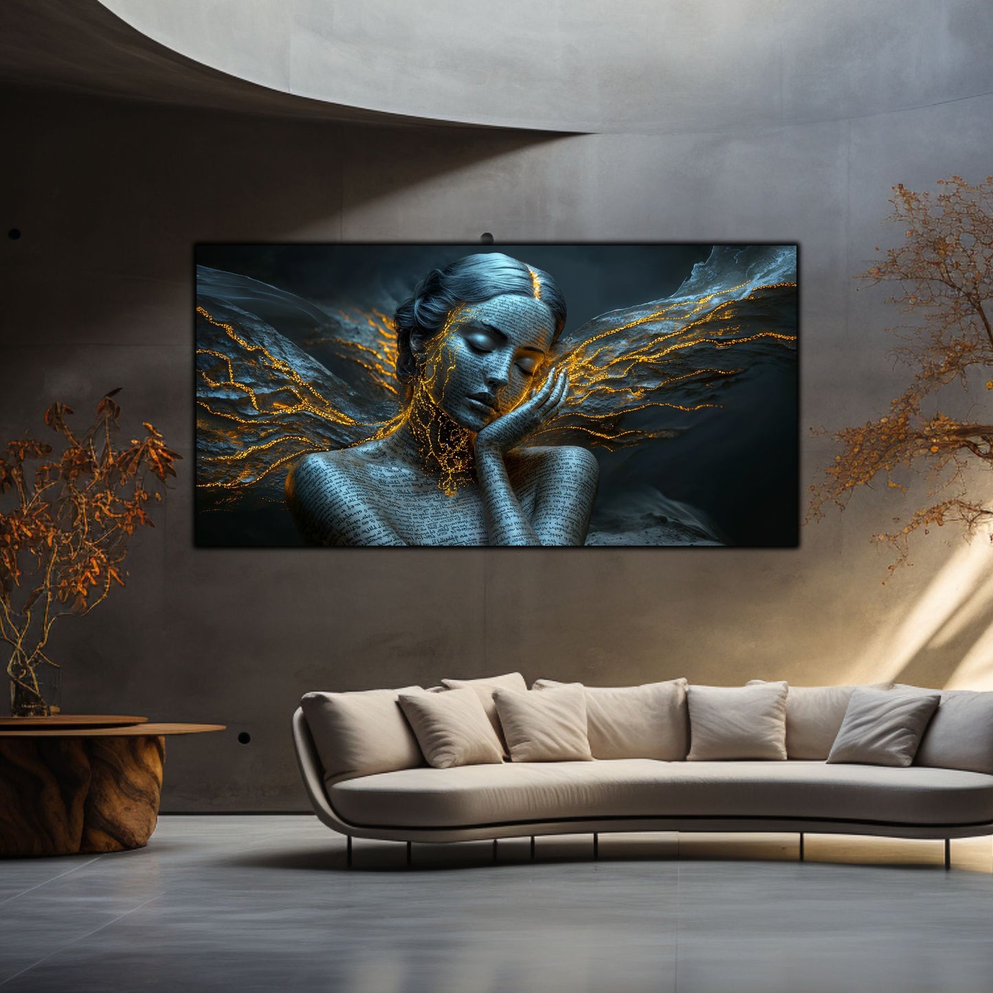 Beyond Meditation - Tablouri moderne pe sticla securizata pentru living contemporan NO50