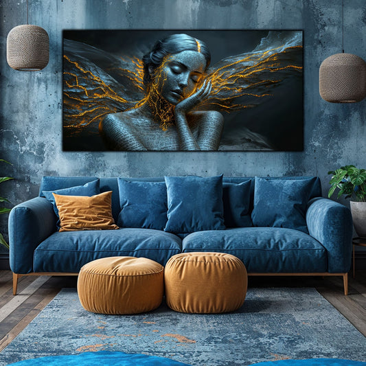 Beyond Meditation - Tablouri moderne pe sticla securizata pentru living contemporan NO50