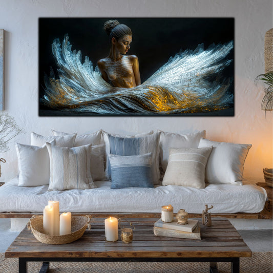 Beyond Meditation - Tablouri moderne pe sticla securizata pentru living contemporan NO26