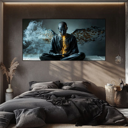 Beyond Meditation - Tablouri moderne pe sticla securizata pentru living contemporan NO48