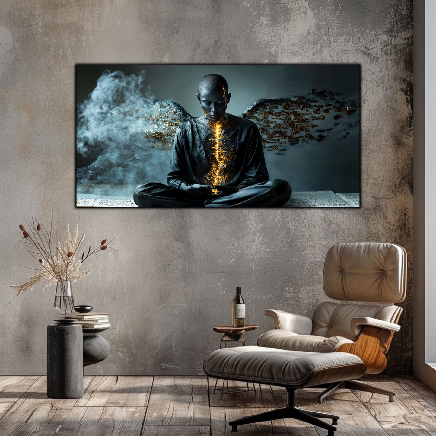 Beyond Meditation - Tablouri moderne pe sticla securizata pentru living contemporan NO48