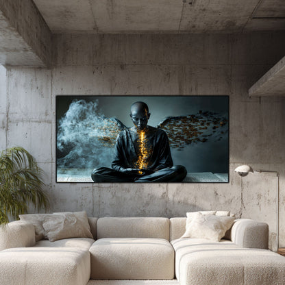 Beyond Meditation - Tablouri moderne pe sticla securizata pentru living contemporan NO48